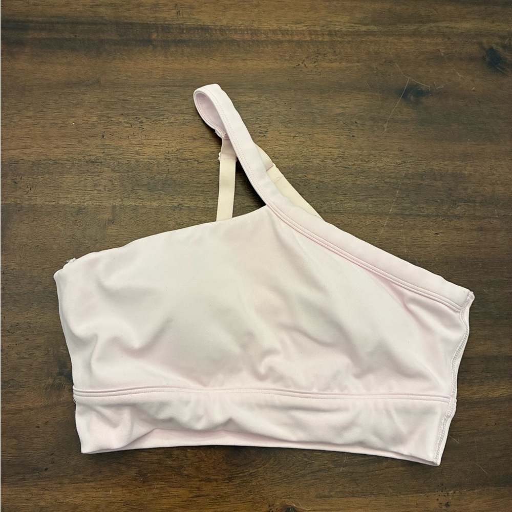 Victoria’s Secret Pink Relay One Shoulder Sports Bra Small DD Cup Pink